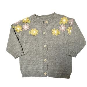 Simplee Kids Embroidered Cardigan Size 2-3